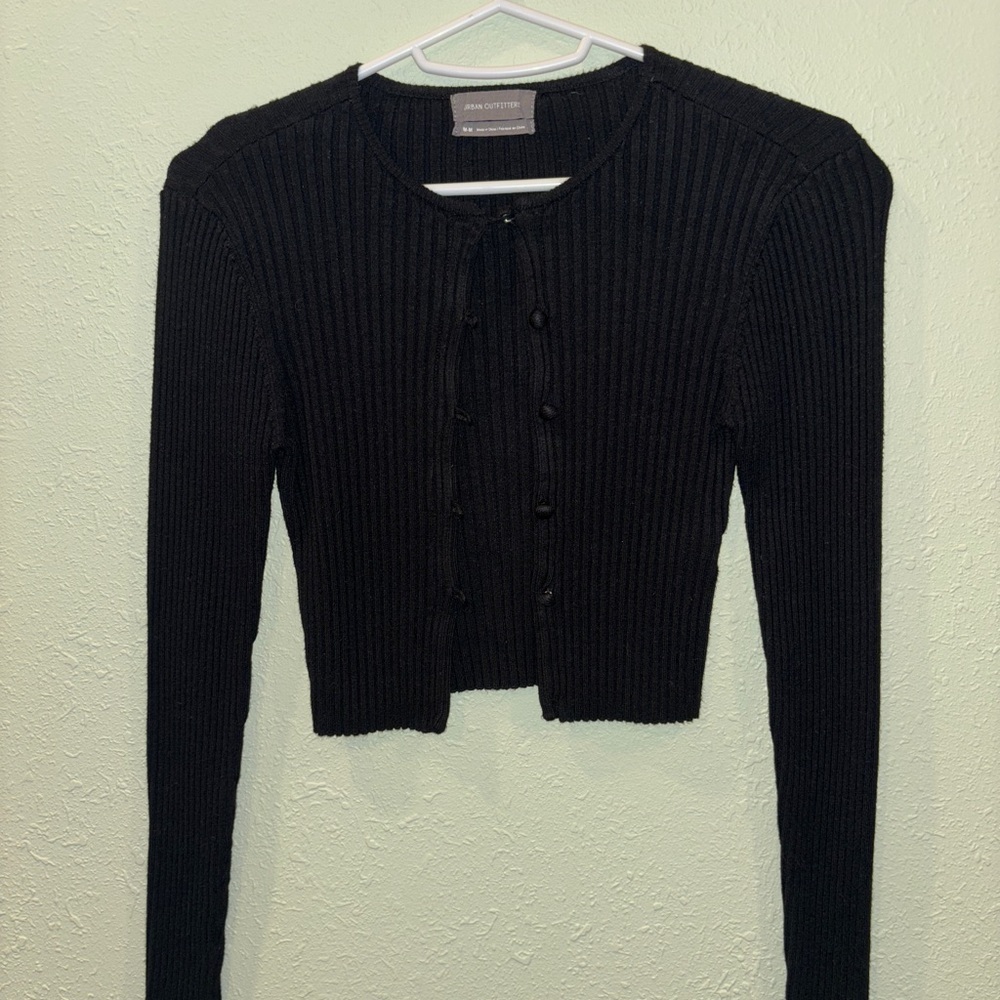 Urban Outfitters Peyton Fitted Cropped Cardigan